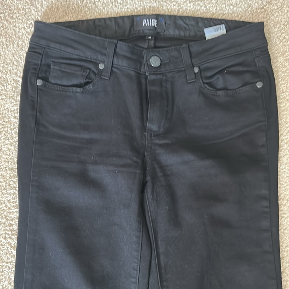 PAIGE Skyline‎ Straight black low rise jeans - Picture 4 of 12